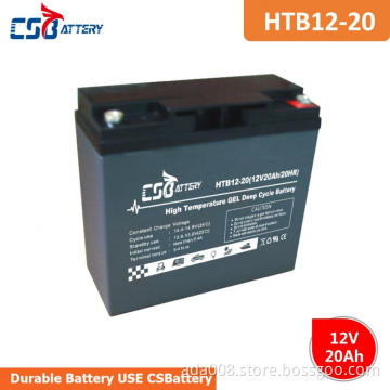CSBattery 12V20Ah High Temperature Long Life Deep Cycle GEL Battery